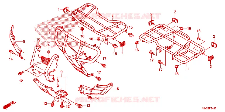 SUPPORT Honda ATV 500 FOURTRAX 2013  TRX500FAD