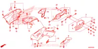 CARENAGE ARRIERE pour Honda FOURTRAX 500 FOREMAN RUBICON Hydrostatic de 2014