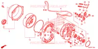 FLASQUE   MACHOIRES DE FREIN ARRIERE pour Honda FOURTRAX 500 FOREMAN RUBICON Hydrostatic de 2014