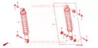AMORTISSEUR ARRIERE pour Honda FOURTRAX 500 FOREMAN 4X4 Electric Shift de 2008