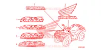AUTOCOLLANTS pour Honda FOURTRAX 500 FOREMAN 4X4 Electric Shift de 2011