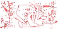 LEVIER DE GUIDON   CABLE   COMMODO pour Honda FOURTRAX 500 FOREMAN RUBICON GPS de 2006
