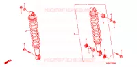 AMORTISSEUR ARRIERE pour Honda FOURTRAX 500 FOREMAN 4X4 de 2008