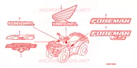 AUTOCOLLANTS pour Honda FOURTRAX 500 FOREMAN 4X4 de 2008
