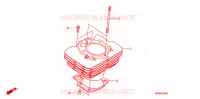 CYLINDRE pour Honda FOURTRAX 500 FOREMAN 4X4 de 2008