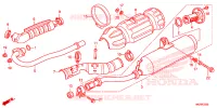 SILENCIEUX D'ECHAPPEMENT pour Honda FOURTRAX 500 FOREMAN RUBICON Power Steering de 2013