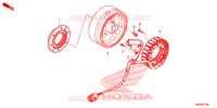 ALTERNATEUR pour Honda FOURTRAX 500 FOREMAN RUBICON Power Steering de 2014