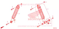 AMORTISSEUR AVANT pour Honda FOURTRAX 500 FOREMAN RUBICON Power Steering de 2014