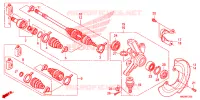 ARBRE DE ROUE  pour Honda FOURTRAX 500 FOREMAN RUBICON Power Steering de 2014