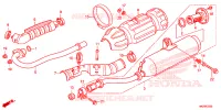 SILENCIEUX D'ECHAPPEMENT pour Honda FOURTRAX 500 FOREMAN RUBICON Power Steering de 2014