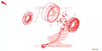 ALTERNATEUR pour Honda FOURTRAX 500 RUBICON PS de 2014