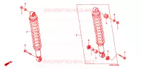 AMORTISSEUR ARRIERE pour Honda FOURTRAX 500 FOREMAN 4X4 Electric Shift, Power Steering de 2008