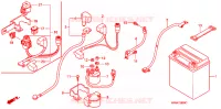 BATTERIE pour Honda FOURTRAX 500 FOREMAN 4X4 Electric Shift, Power Steering de 2008