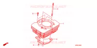 CYLINDRE pour Honda FOURTRAX 500 FOREMAN 4X4 Electric Shift, Power Steering de 2008