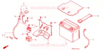 BATTERIE pour Honda VFR 750 de 1995