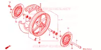 ROUE AVANT pour Honda VFR 750 de 1995