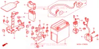 BATTERIE pour Honda VT 1100 SHADOW C2 SABRE de 2004