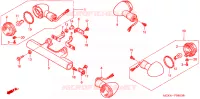 CLIGNOTANT pour Honda VT 1100 SHADOW C2 SABRE de 2004