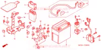 BATTERIE pour Honda VT 1100 SHADOW C2 SABRE de 2005