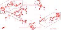 CLIGNOTANT pour Honda VT 1100 SHADOW C2 SABRE de 2005
