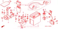 BATTERIE pour Honda VT 1100 SHADOW C2 SABRE de 2006