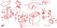 BATTERIE pour Honda VT 1100 SHADOW C2 SABRE de 2006