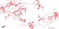 CLIGNOTANT pour Honda VT 1100 SHADOW C2 SABRE de 2006