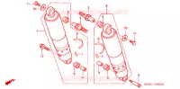 AMORTISSEUR ARRIERE pour Honda VT 1100 SHADOW C2 SABRE de 2006