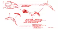 AUTOCOLLANTS pour Honda VT 1100 SHADOW C2 SABRE de 2006