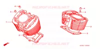 CYLINDRE pour Honda VT 1100 SHADOW C2 SABRE de 2006