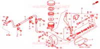 MAITRE CYLINDRE DE FREIN ARRIERE pour Honda VT 1100 SHADOW C2 SABRE de 2006