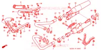 SILENCIEUX D'ECHAPPEMENT pour Honda VT 1100 SHADOW C2 SABRE de 2006