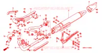 SILENCIEUX D'ECHAPPEMENT pour Honda VT 1100 SHADOW C3 AERO de 2001