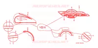 EMBLEME pour Honda SHADOW 1100 American Classic Edition de 1999