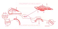 EMBLEME pour Honda SHADOW 1100 American Classic Edition de 1999