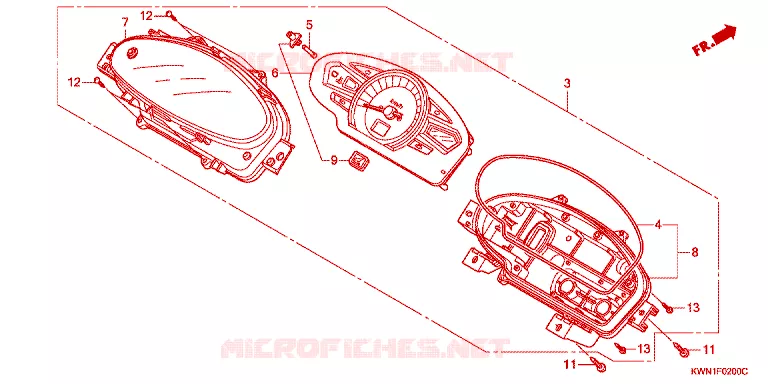COMPTEUR Honda SCOOTER 125 PCX 2013  WW125EX2C