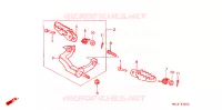 REPOSE PIED pour Honda XR 600 R de 1997