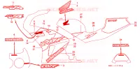 AUTOCOLLANTS pour Honda RC45 RVF 750 de 1994