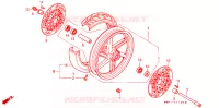 ROUE AVANT pour Honda RC45 RVF 750 de 1994