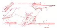 EMBLEME pour Honda 50 DIO SR front brake disk, SPECIAL de 1990