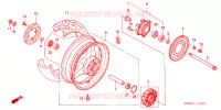 ROUE ARRIERE pour Honda CBR 600 F4 de 2002