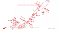 SILENCIEUX D'ECHAPPEMENT pour Honda CBR 600 F4 de 2002