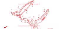 COUVERCLES LATERAUX pour Honda CBR600F With speed warning light de 1996