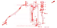 MAITRE CYLINDRE DE FREIN ARRIERE pour Honda CBR 600 de 1998