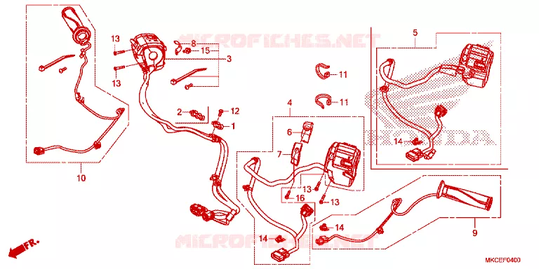 COMMODOS - POIGNEES Honda MOTO 1800 GOLD-WING 2019  GL1800K