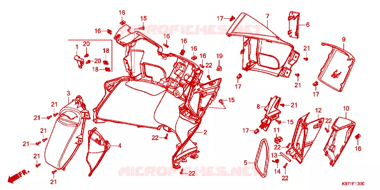 PROTEGE JAMBES Honda SCOOTER 150 PCX 2020  WW150AJ