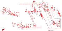 REPOSE PIED   BEQUILLE pour Honda CRM 50 de 1990