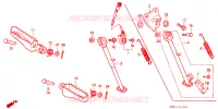 REPOSE PIED   BEQUILLE pour Honda CRM 50 de 1992