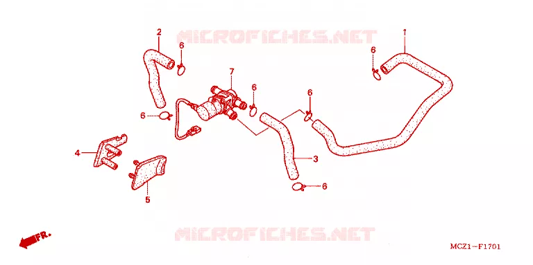 VALVE DE COMMANDE D'INJECTION D'AIR Honda MOTO 900 HORNET 2003  CB900F1