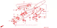 SILENCIEUX D'ECHAPPEMENT pour Honda STEED 400 VSE Without speed warning light, Wide handle de 1996